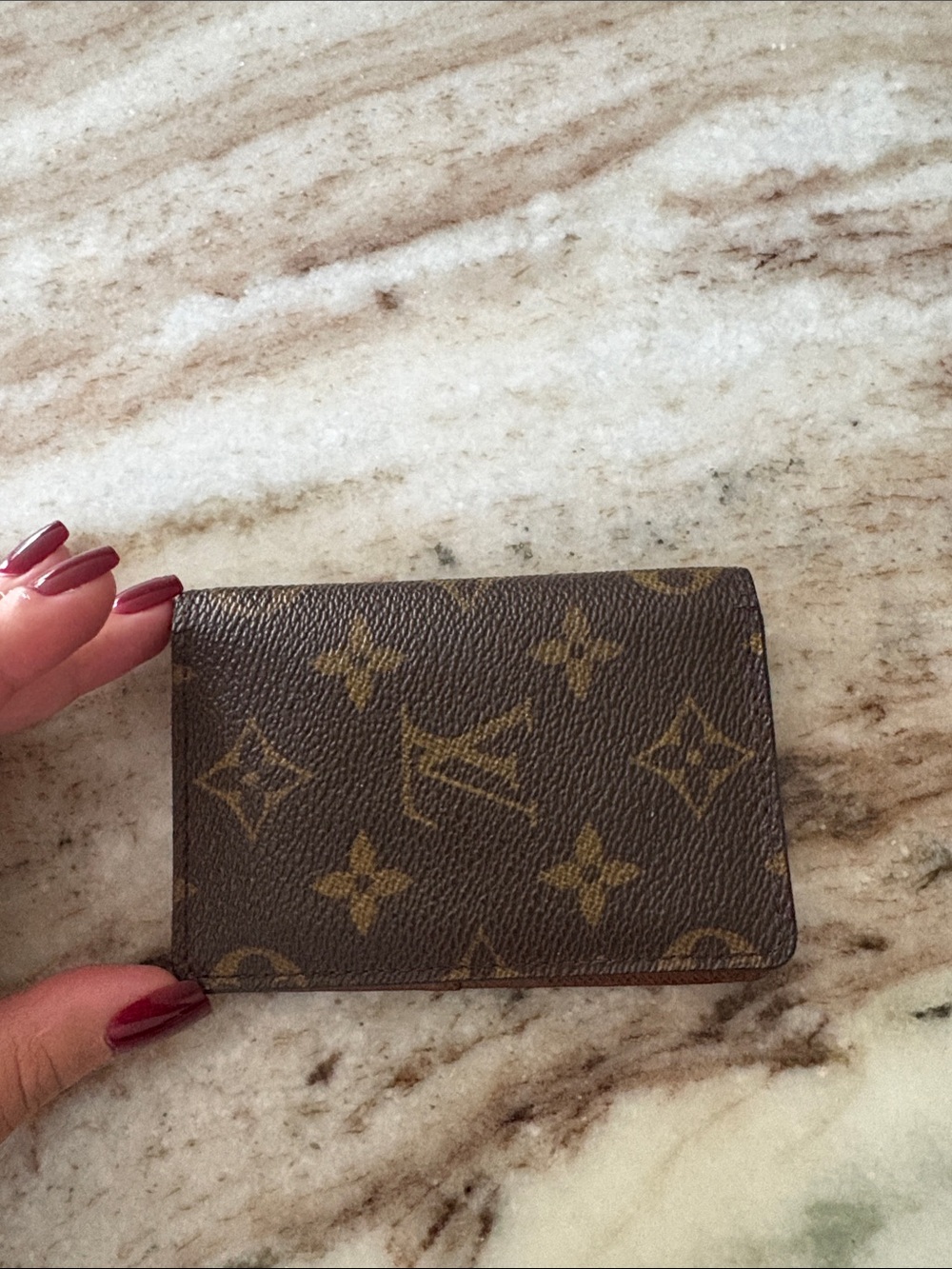 Louis Vuitton Monogram Canvas Card & Key Holder in Brown